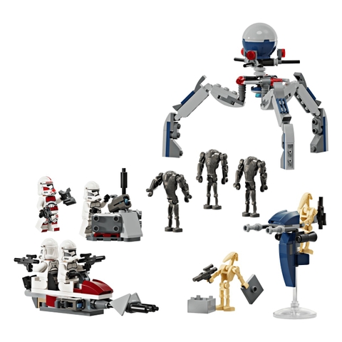 Bộ Mô Hình Lắp Ráp LEGO Star Wars Clone Trooper & Battle Droid #75372