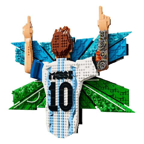 Bộ Mô Hình LEGO Lionel Messi Celebration - Tranh 3D Huyền thoại bóng đá #43018
