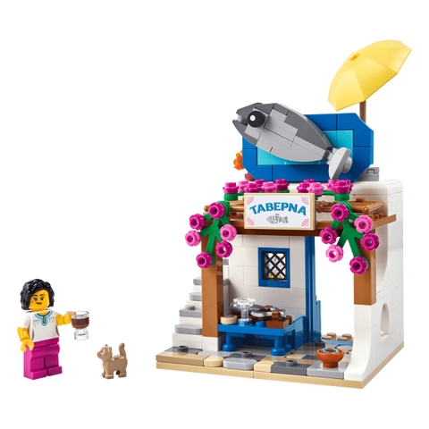 Bộ Mô Hình LEGO Nhà Hàng Hy Lạp - Restaurants of the World Greece #40908