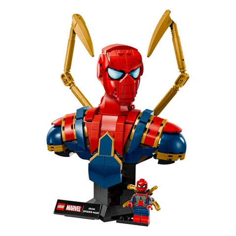 Bộ Mô Hình LEGO SUPERHEROES Bán Thân Iron Spider-Man #76326