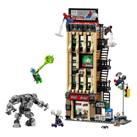 Bộ Mô Hình LEGO SUPERHEROES Spider-Man vs. Mysterio: The Daily Bugle #76342