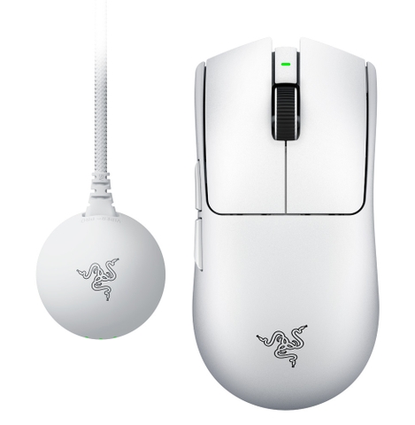 Chuột không dây Razer Viper V4 Pro - Chuột không dây đối xứng 8KHz - Trắng