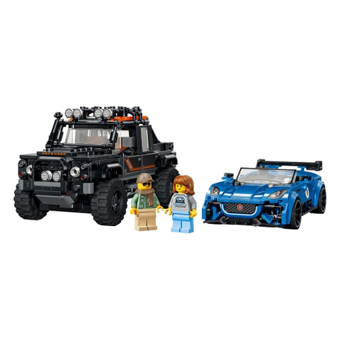 Bộ Mô Hình LEGO SPEED CHAMPIONS Jaguar Project 7 & Land Rover Defender #77264