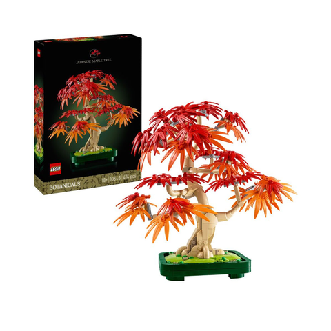 Bộ Mô Hình LEGO BOTANICALS Chính Hãng Bonsai Lá Phong Đỏ #10348