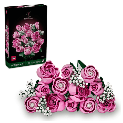 Bộ Mô Hình LEGO BOTANICALS Chính Hãng Bó Hoa Hồng Hồng #10374