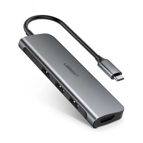 Thiết bị mở rộng USB type-C sang HDMI/ Hub USB 3.0 hỗ trợ sạc cổng USB-C chính hãng Ugreen 50209