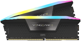 Bộ nhớ trong Corsair DDR5,5600MHz 48GB 2x24GB DIMM,VENGEANCE RGB Black Heatspreader,RGB LED,1.25V