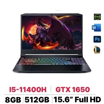 Laptop Acer Nitro 5 AN515-57-56S5 i5 11400H/8GB/512GB SSD/GTX1650 4GB/Win11 NH.QEKSV.001