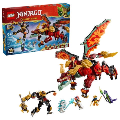 Bộ Mô Hình LEGO Ninjago Robot Rồng Biến Hình Của Wyldfyre #71868