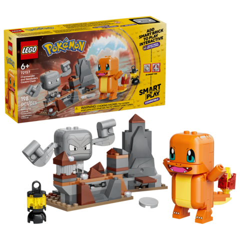 Bộ Mô Hình LEGO Trận Chiến Hang Động Của Charmander Và Geodude #72157