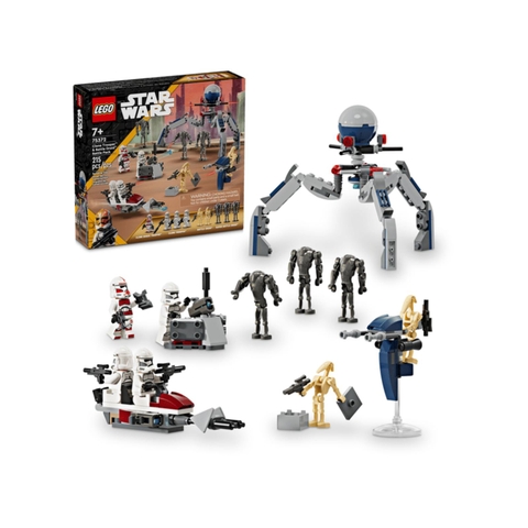 Bộ Mô Hình Lắp Ráp LEGO Star Wars Clone Trooper & Battle Droid #75372