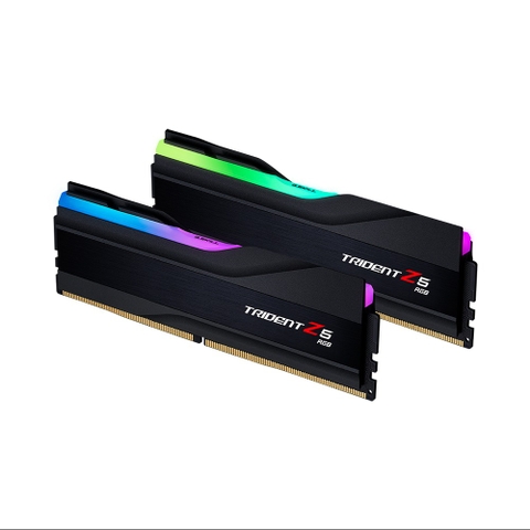 RAM DESKTOP GSKILL TRIDENT Z5 RGB 32G (2X16GB) DDR5 6000MHZ (Đen/Xám)