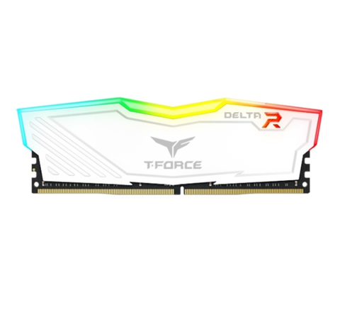 Ram PC TeamGroup T-Force Delta RGB White 16GB DDR4-3200