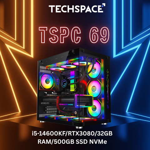 Gaming PC TSPC 69 (i5-14600KF/RTX3080/32GB RAM/500GB SSD NVMe)