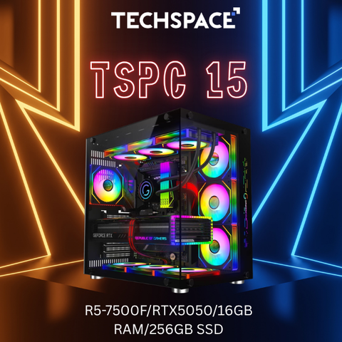 Gaming PC TSPC 15 (R5-7500F/RTX5050 8GB/16GB RAM/256GB SSD)