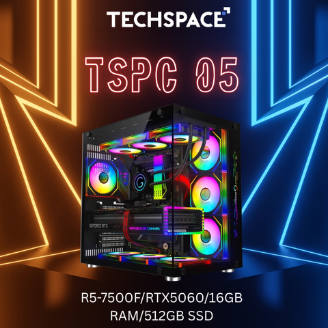 Gaming PC TSPC 05 (R5-7500F/RTX5060 8GB/16GB RAM/512GB SSD)