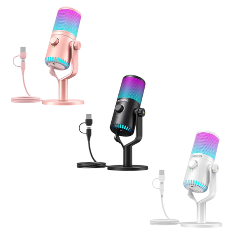 Mic thu âm MAONO DM30 RGB Microphone (Đen | Trắng | Hồng)