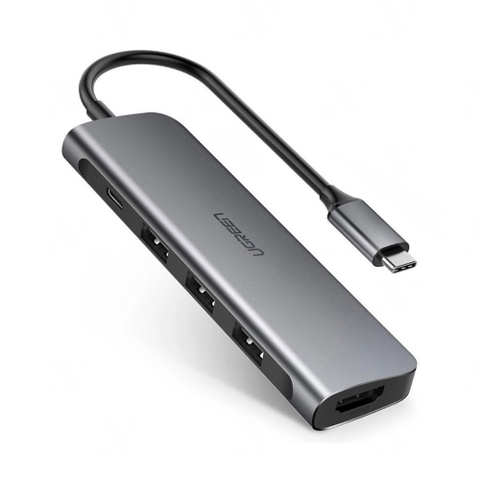 Thiết Bị Mở Rộng USB type-C Sang HDMI/ Hub USB 3.0 Hỗ Trợ Sạc Cổng USB-C Chính Hãng Ugreen #50209