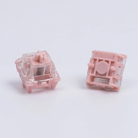 Switch bàn phím HE Gateron X Cuxiukeys Magnetic Pink Jade – Lọ 70 Switch