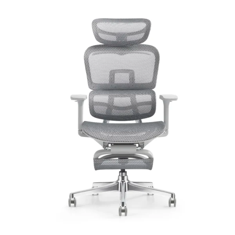 Ghế Công Thái Học Manson Atum Màu Xám Gác Chân