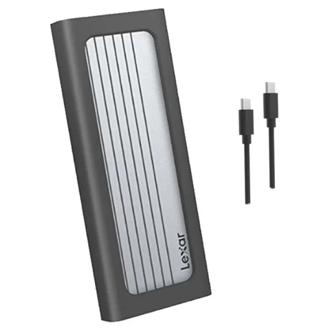 Box di động SSD M.2 PCIe NVMe Gen3x4 / Gen4x4 Type-C Lexar E6