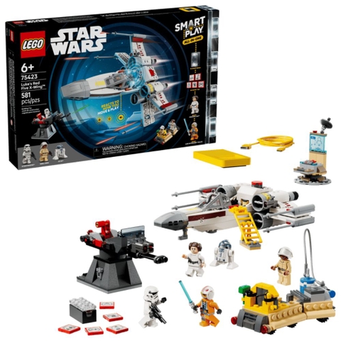 Bộ Mô Hình LEGO SMART PLAY Star Wars: Luke's Red Five X-Wing #75423