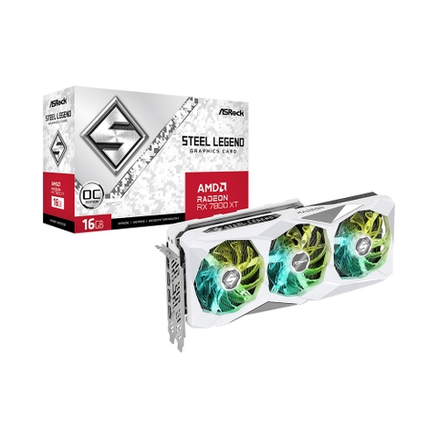 VGA ASROCK AMD Radeon RX 7800 XT Steel Legend 16GB OC (RX7800XT SL 16GO) 