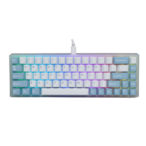 Bàn phím cơ gaming Everglide AE68 HE – Clear Blue