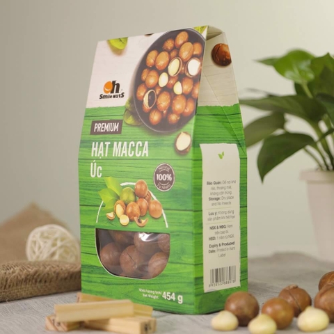 Hạt macca Úc nứt vỏ 454g