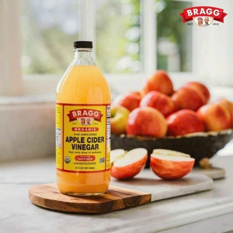 GIẤM TÁO HỮU CƠ BRAGG 473 ML