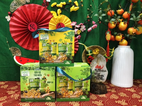Đậu gà tảo biển Yuth Foods (hộp 300g/10 gói)