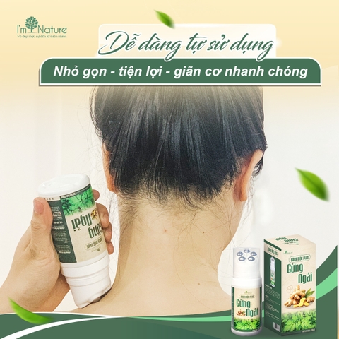Nóng mạnh - Con Lăn Bách Mộc Plus - Massage Giảm Đau Mỏi Cổ Vai Gáy, Lưu Thông Khí Huyết