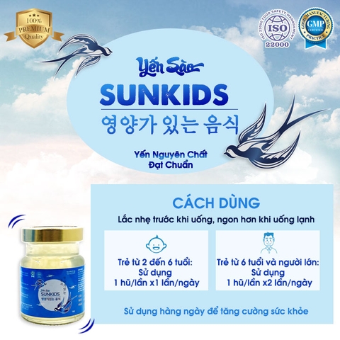 YẾN SÀO THƯỢNG HẠNG SUNSURS - Dành cho trẻ em