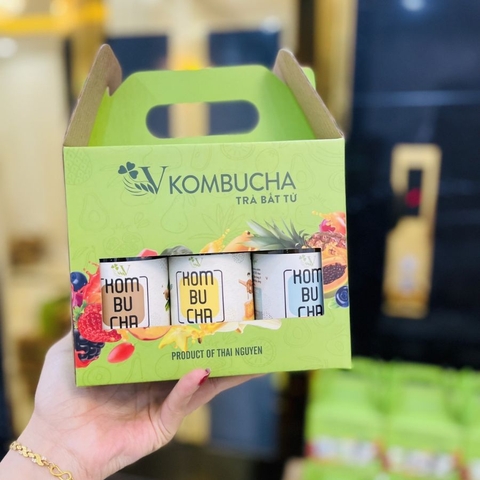 Pack 6 chai trà Vkombucha Light mix vị