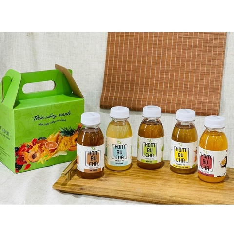 Pack 6 chai trà Vkombucha Light mix vị