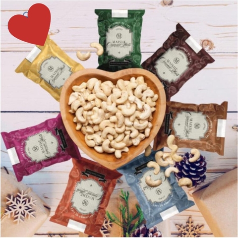 Hạt điều Maishe vị Rang muối màu xanh lá gói 25gr