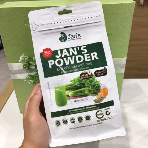 Bột cần tây mật ong  sấy lạnh Jan's Powder 60g