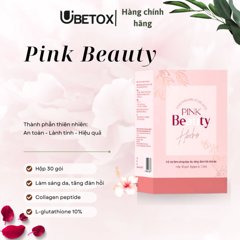 Pink Beauty – Bột uống Collagen giúp sáng da, tăng đàn hồi da