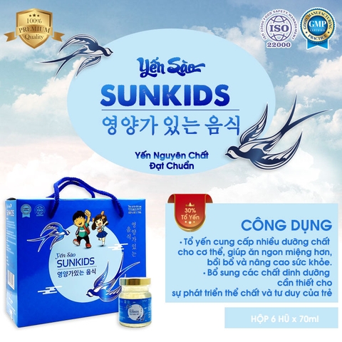 YẾN SÀO THƯỢNG HẠNG SUNSURS - Dành cho trẻ em