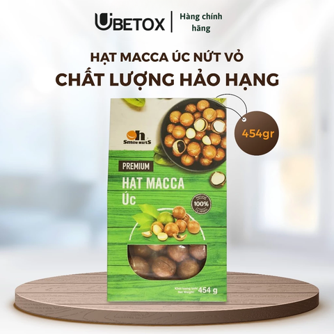 Hạt macca Úc nứt vỏ 454g