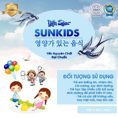 YẾN SÀO THƯỢNG HẠNG SUNSURS - Dành cho trẻ em