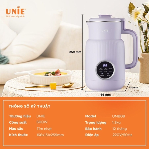 Máy làm sữa hạt UNIE-UMB08