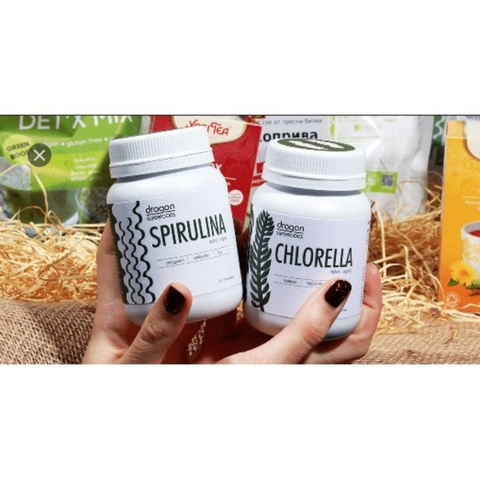 Viên nén tảo xoắn Spirulina hữu cơ 80g Dragon superfood