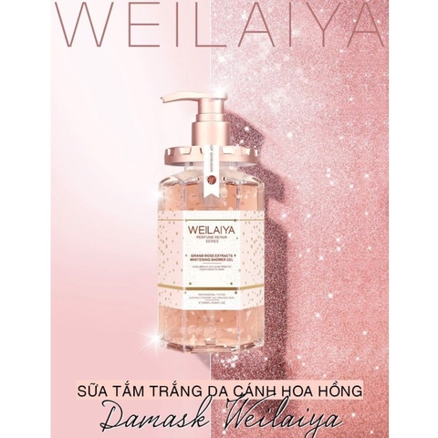 Sữa tắm trắng da cánh hoa hồng Damask Weilaiya  450ml
