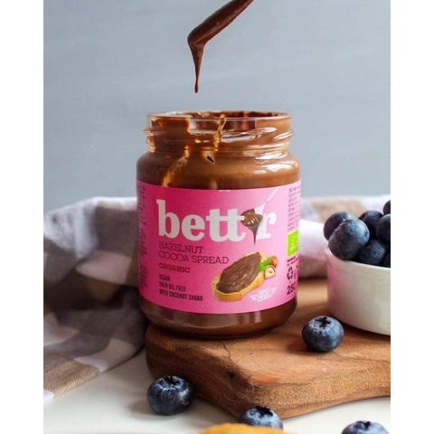 Bơ cacao hạt phỉ hữu cơ Bettr 250g