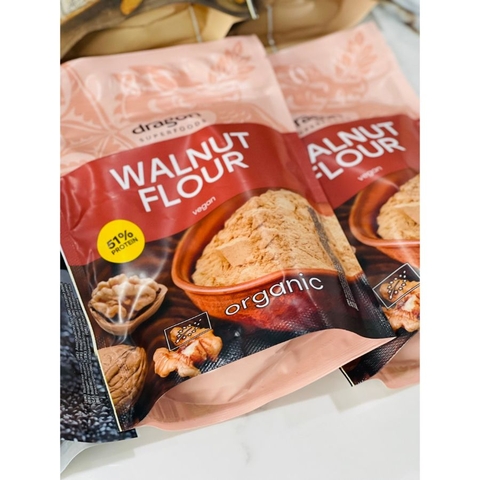 Bột óc chó protein hữu cơ Dragon Superfoods 200g