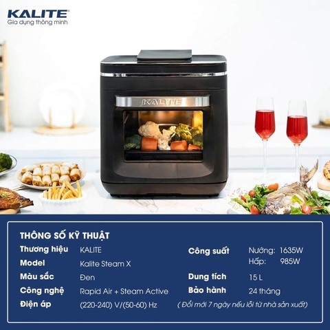 Nồi chiên hơi nước Kalite Steam X