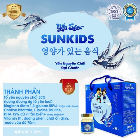 YẾN SÀO THƯỢNG HẠNG SUNSURS - Dành cho trẻ em