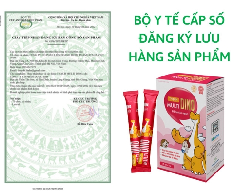 Thạch Mutil Dino kích thích ăn ngon - Tăng sức đề kháng