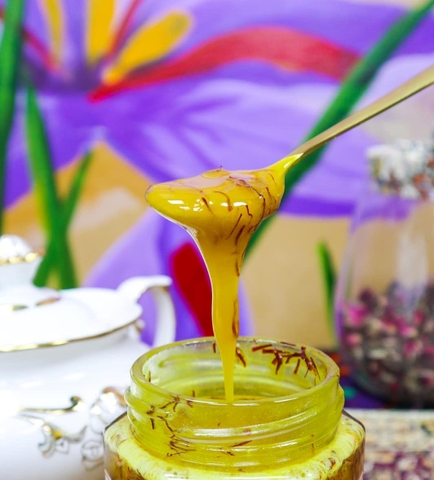 Mật ong Saffron tinh bột nghệ